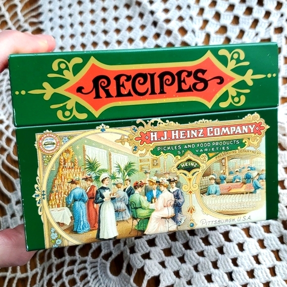 VTG Recipe Tin Collectible Decorative H.J. Heinz Co. Advertising - Picture 1 of 12